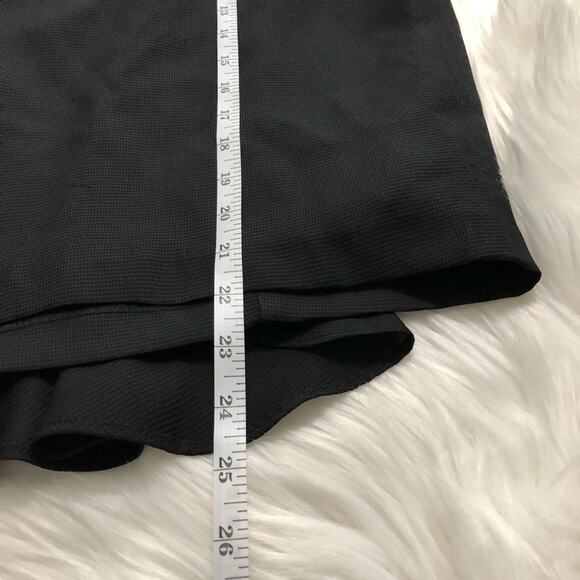 David Meister Silk Pencil Skirt Train Peplum Back Size 8 Fully Lined Black - Picture 8 of 9